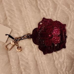 Brahmin Ruby Magnolia Key Fob